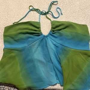 Wild fable tie dye halter blouse